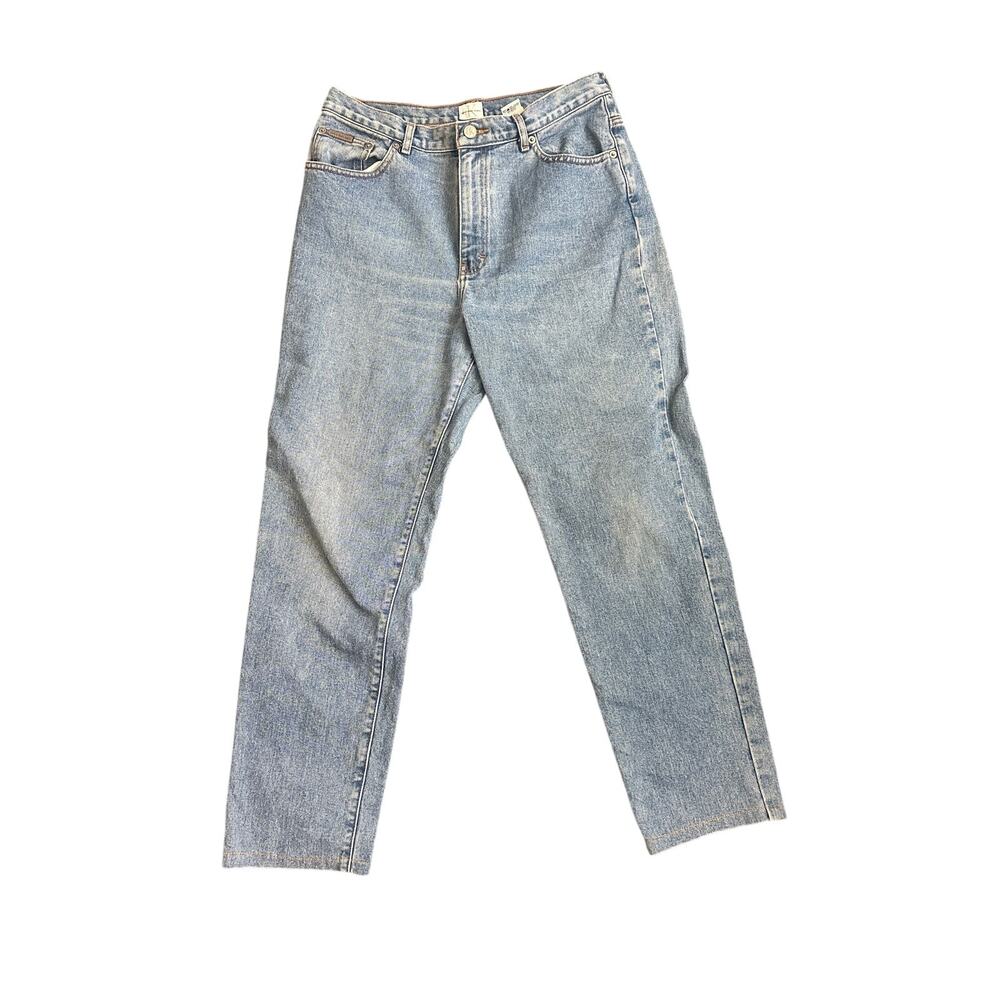Calvin Klein Jeans Vintage  Light Wash Straight Leg Denim Size 8/10- 32 Inseam